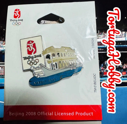 2008 Beijing Olympic Pins Marble Boat Landmark For Backpacks, Hats And More