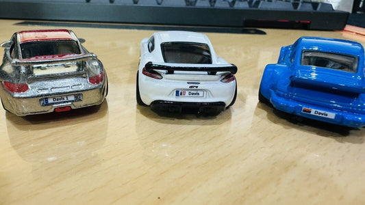 State License Plates Decals - 1:24 / 1:18 Scale - Water Slide or Peel & Stick