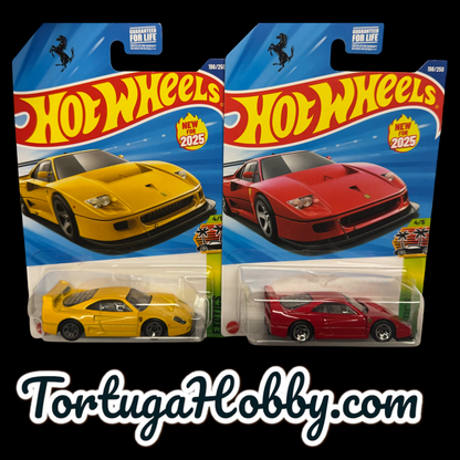 2025 - Hot Wheels - Mainline - Ferrari F40 - Red & Yellow