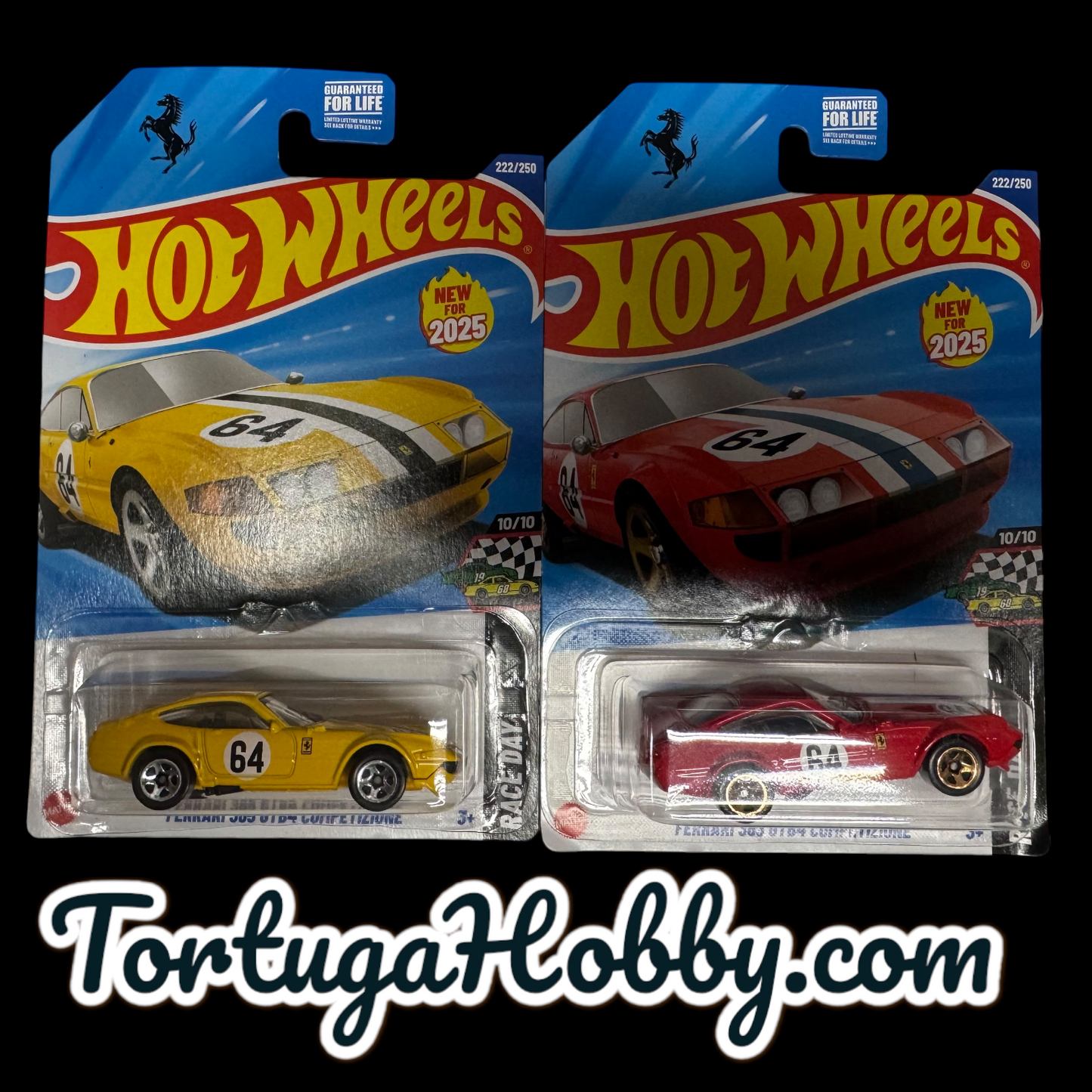 2025 - Hot Wheels - Mainline - Ferrari 365 GTB4 Competzione - Red & Yellow