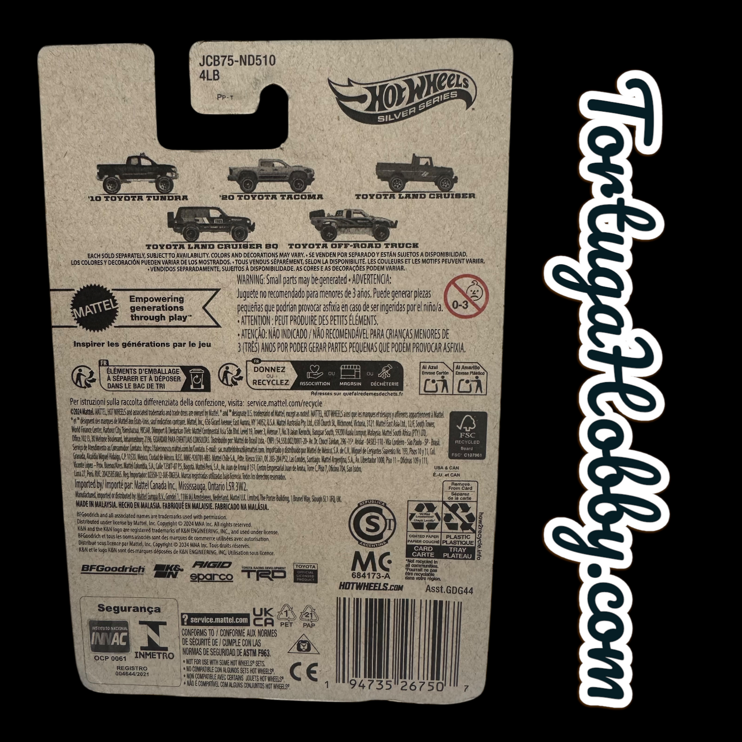 2025 - Hot Wheels Silver Series: Toyota Off Road Truck