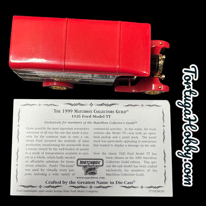 1999 - Matchbox Collectors Guild 1926 Ford Model TT Van (Model #YYM38030