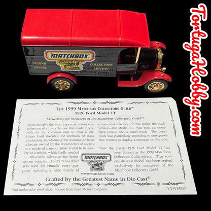 1999 - Matchbox Collectors Guild 1926 Ford Model TT Van (Model #YYM38030