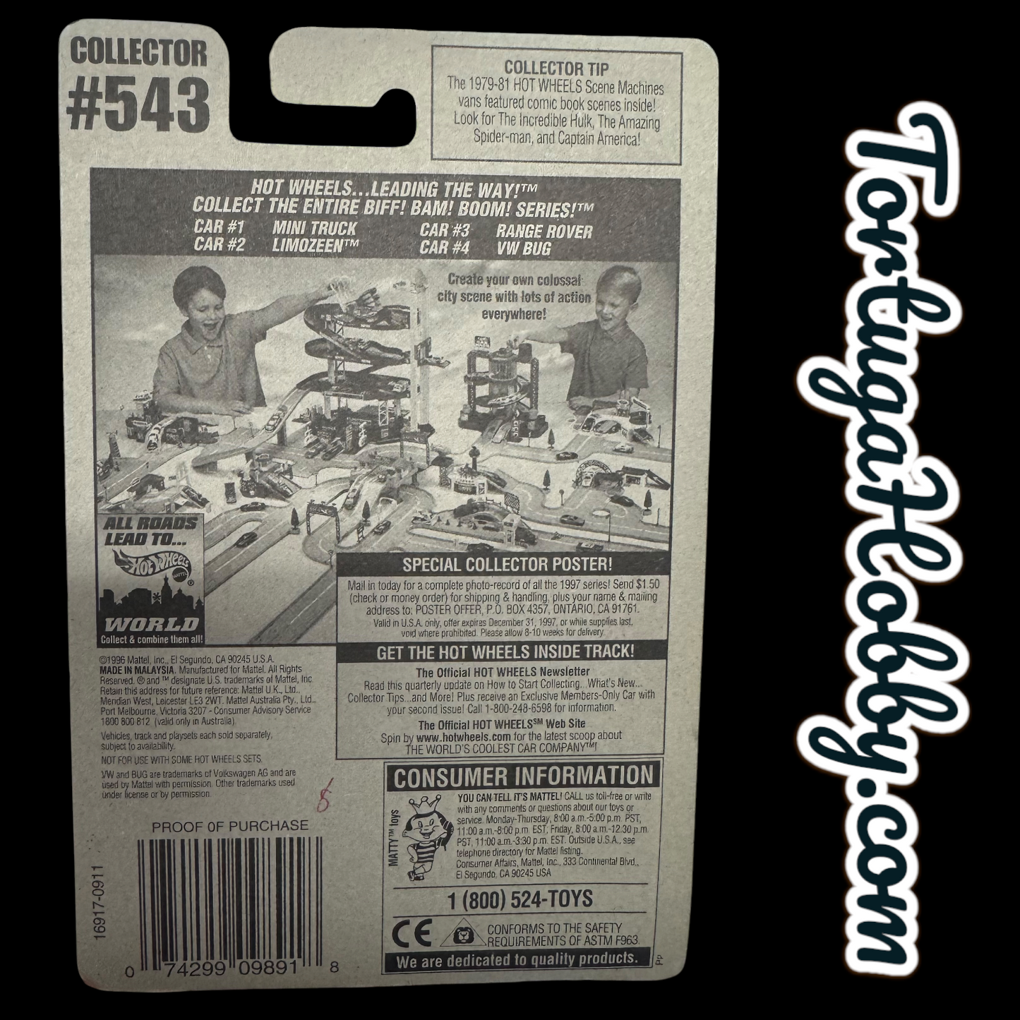 1996 - Hot Wheels - Mainline - VW Bug - #543