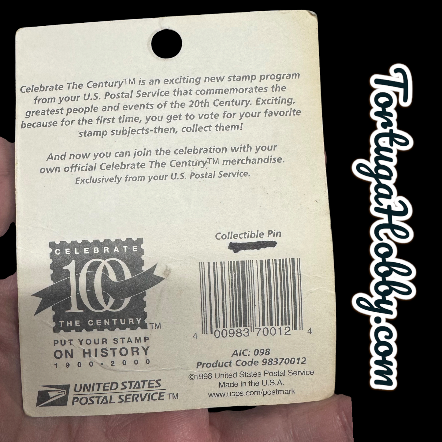 1998 - 32 Cent Stamp "I Want You" Celebrate The Century Keychain & Pin USPS