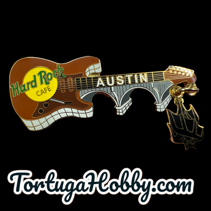2002 - Hard Rock Cafe - Longhorn Bull Guitar And Austin Richard Congress Bridge