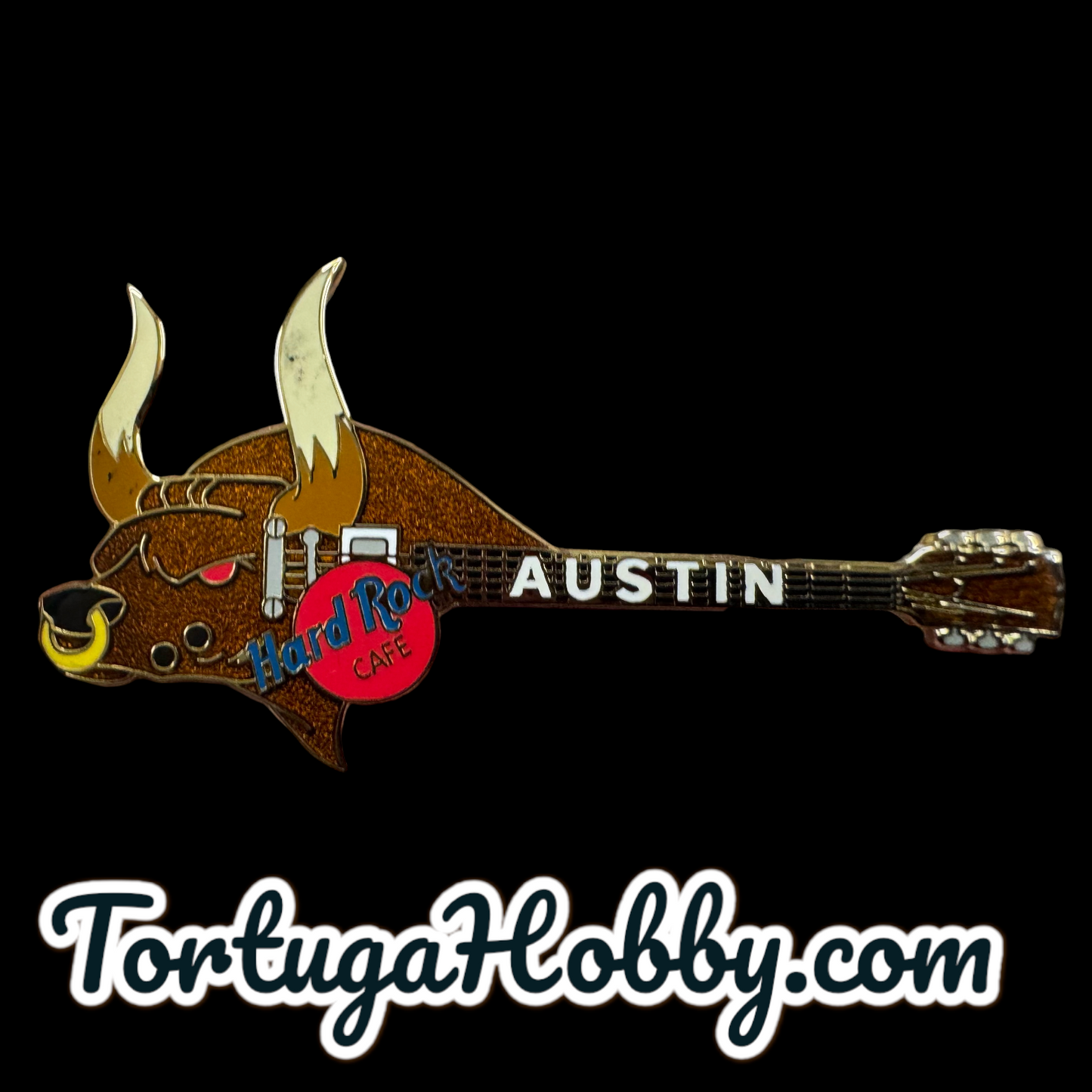 2002 - Hard Rock Cafe - Longhorn Bull Guitar And Austin Richard Congress Bridge