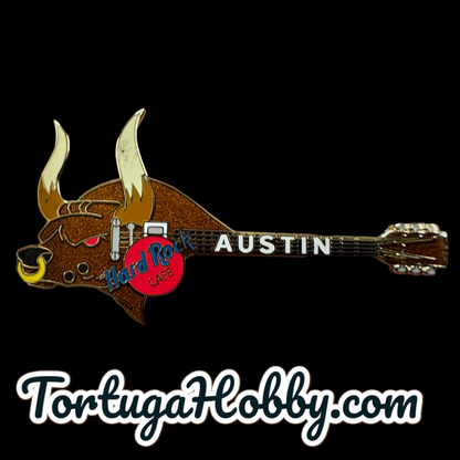 2002 - Hard Rock Cafe - Longhorn Bull Guitar And Austin Richard Congress Bridge