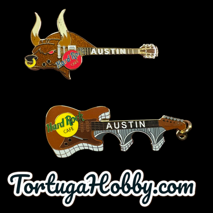 2002 - Hard Rock Cafe - Longhorn Bull Guitar And Austin Richard Congress Bridge
