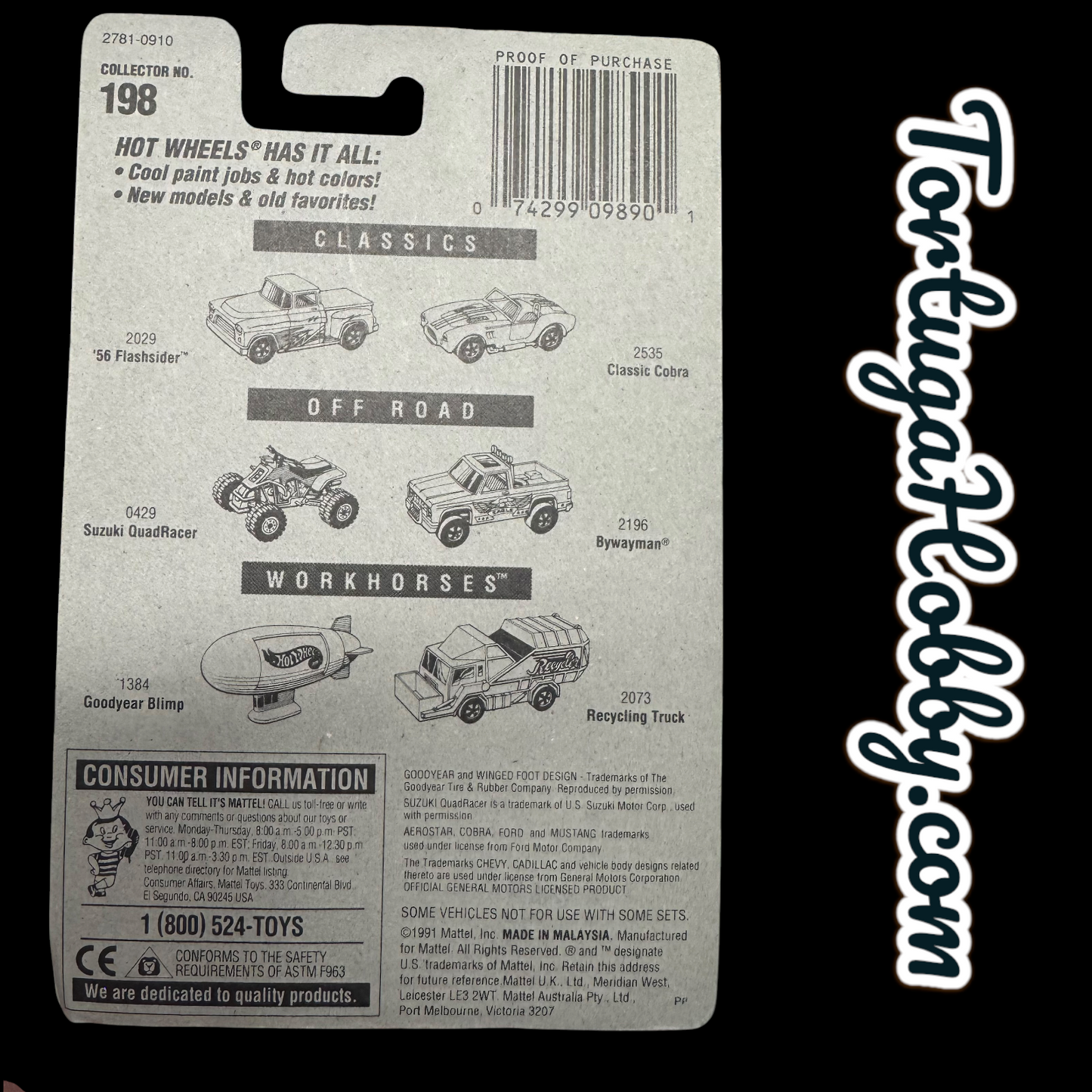1991 - Hot Wheels - Mainline - Pathbeater - #198 - Chevy Silverado