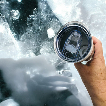 Tumblers - Polar Bear Reflections Thin Stainless Steel 20oz Tumbler