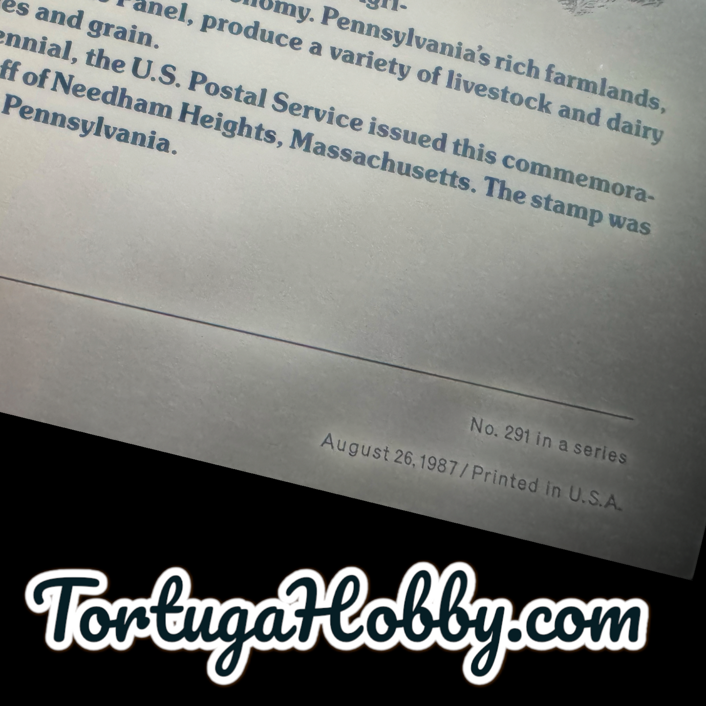 1987 - American Commemoratives - Pennsylvania - 1787-1987