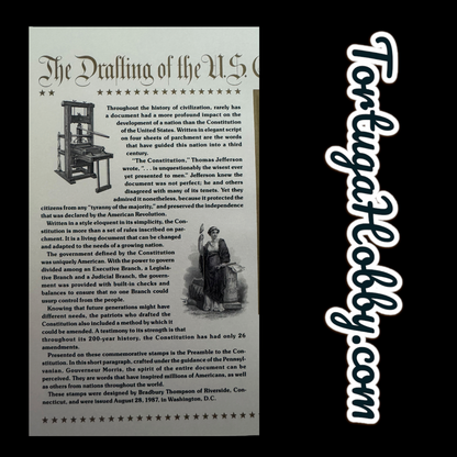 1987 - American Commemoratives - Drafting the US Constitution