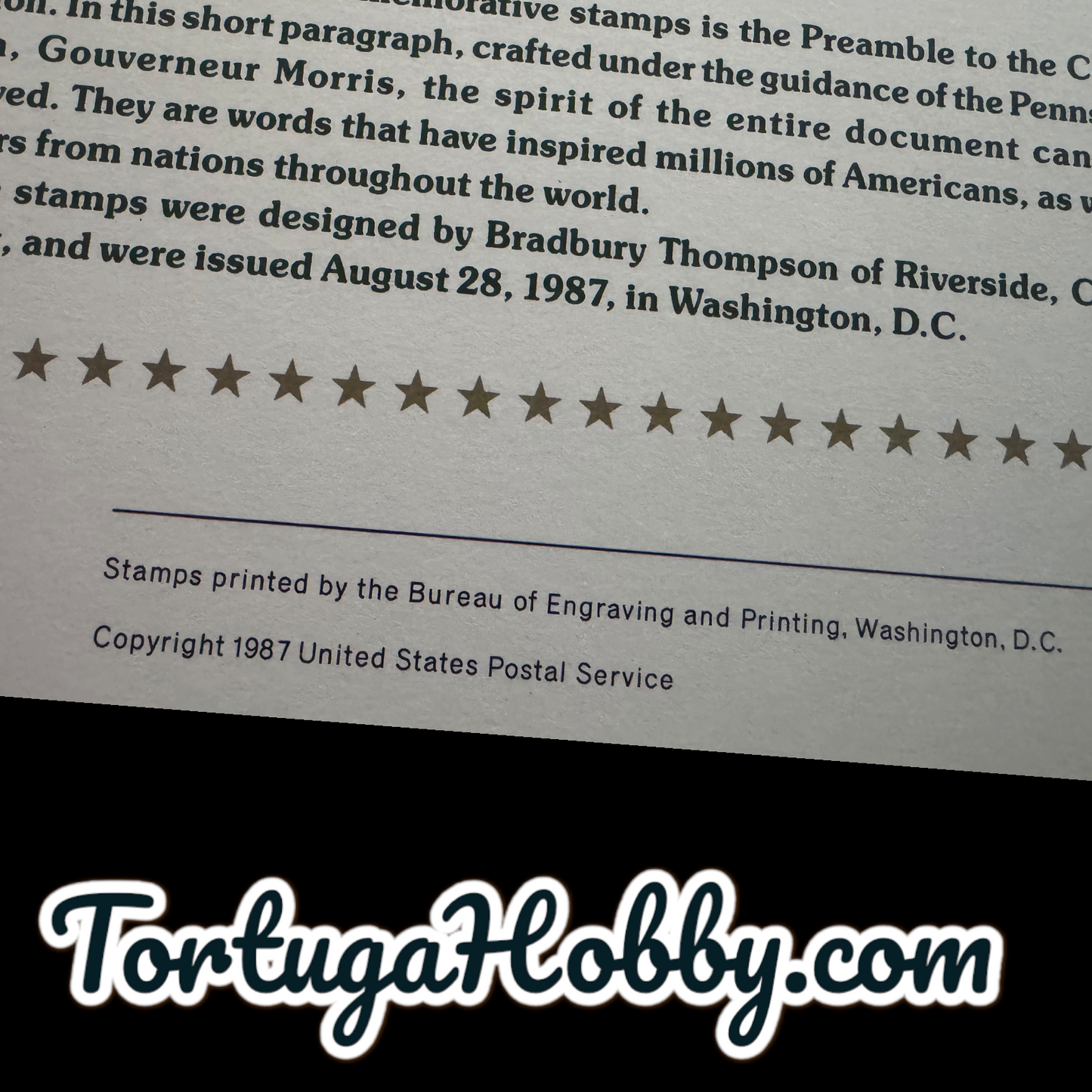 1987 - American Commemoratives - Drafting the US Constitution