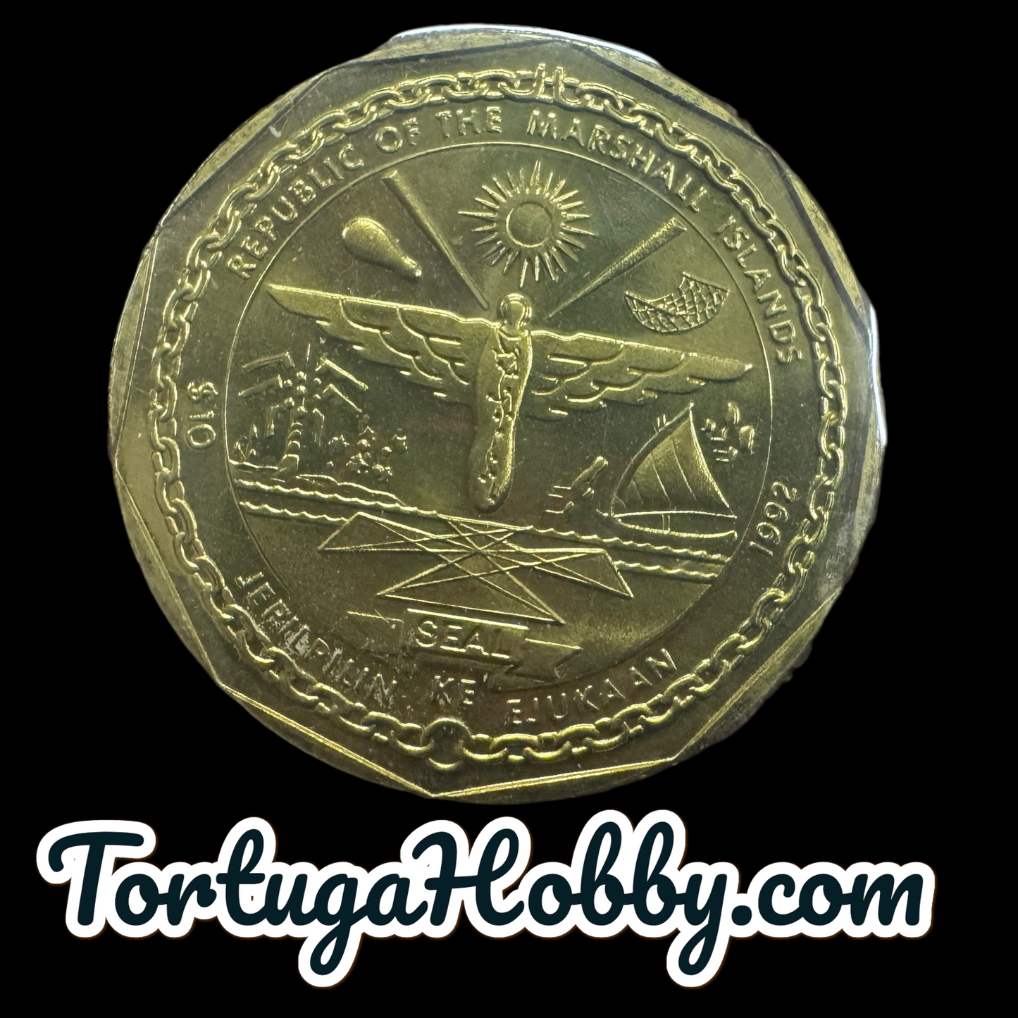 1992 Marshall Islands - Reaching For The New World - $10 Coin