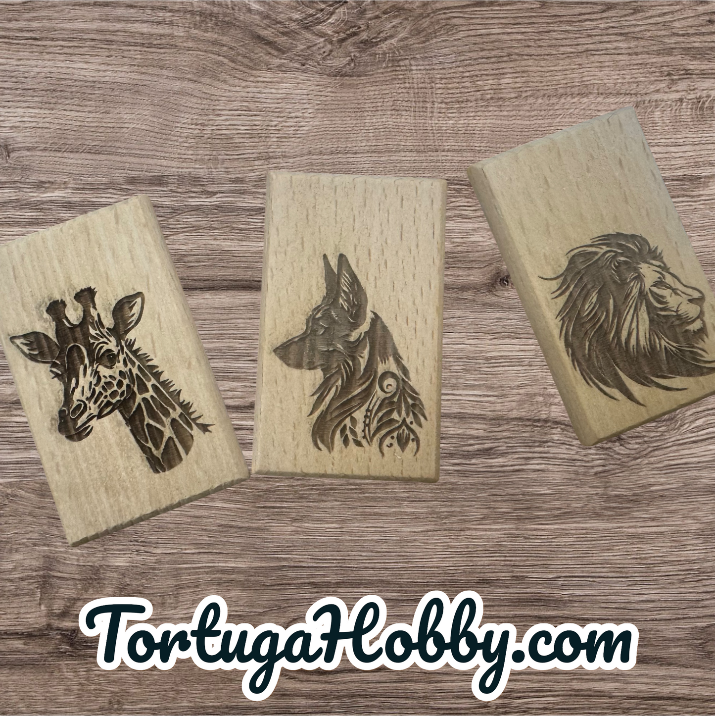 Wood Engraved Keychains - Your Custom Design or Logo