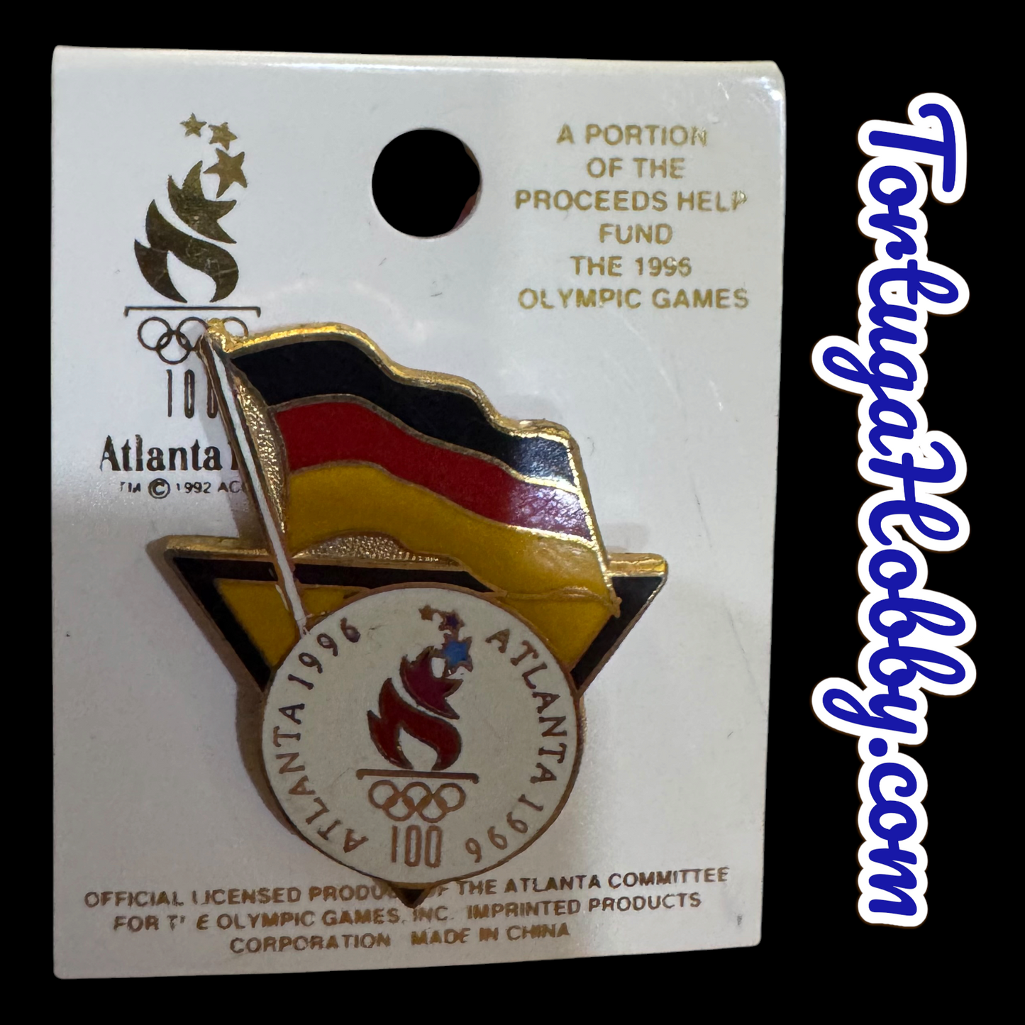 1996 Atlanta Centennial Official Olympic Pin - German Flag