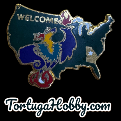 1996 Atlanta Centennial Official Olympic New Years Pin & Welcome To Georgia