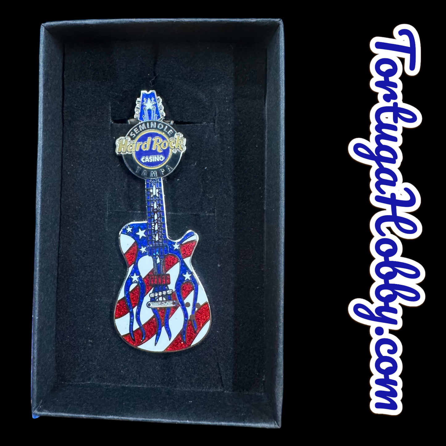 2002 - Hard Rock Casino - Seminole Tampa - Stars & Stripes Flaming Guitar