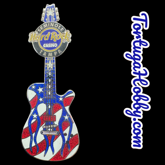 2002 - Hard Rock Casino - Seminole Tampa - Stars & Stripes Flaming Guitar