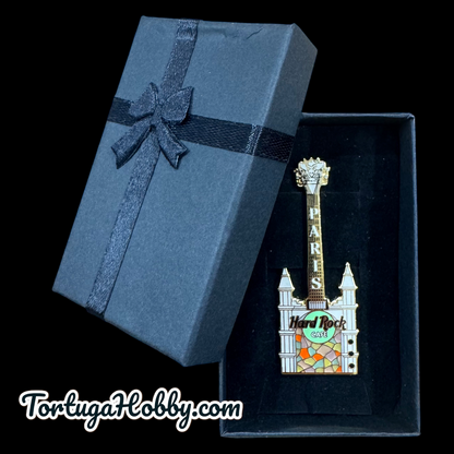 2002 - Hard Rock Cafe - Paris St Denis Church Stained Glass Guitar Pin