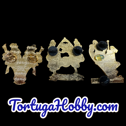 2001, 2002, 2003 - Hard Rock Cafe - Paris - Anniversary Pins 10th, 11th And 12th