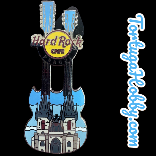 2009 - Hard Rock Cafe - Prague - Double Neck Guitar - Týn Cathedral