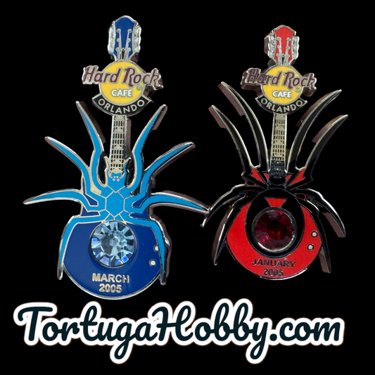 2005 - Hard Rock Cafe - Orlando - Birthstone Guitar Pins - Limited Edition of 300
