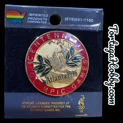 1996 Atlanta Centennial Official Olympic Round Pin