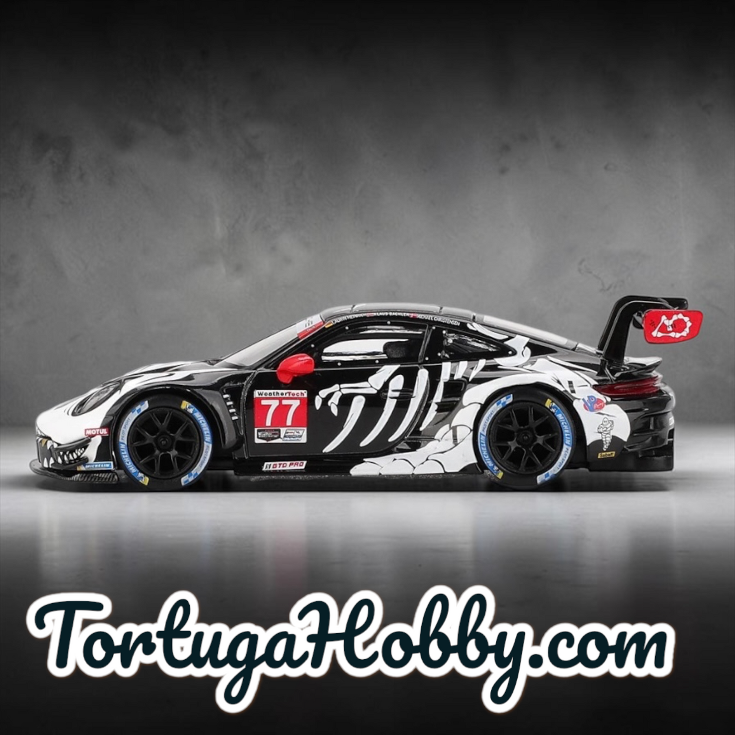 Mini GT 1:64 REXY Porsche 911 GT3 R #77 AO Racing 2025 IMSA Petit Le Mans #1143