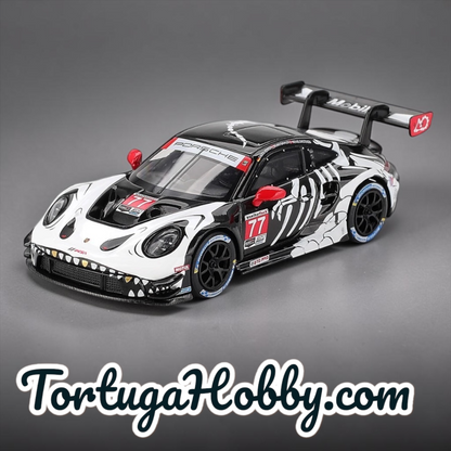 Mini GT 1:64 REXY Porsche 911 GT3 R #77 AO Racing 2025 IMSA Petit Le Mans #1143