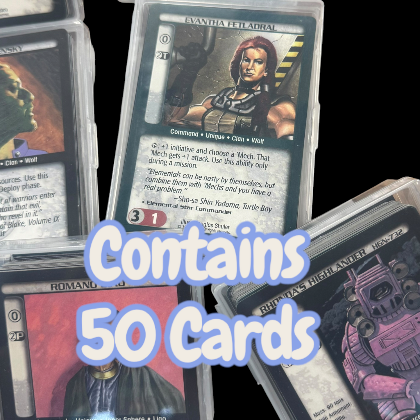 Battletech CCG Collection - 50 Card Packs. Vintage And Retired Cards.