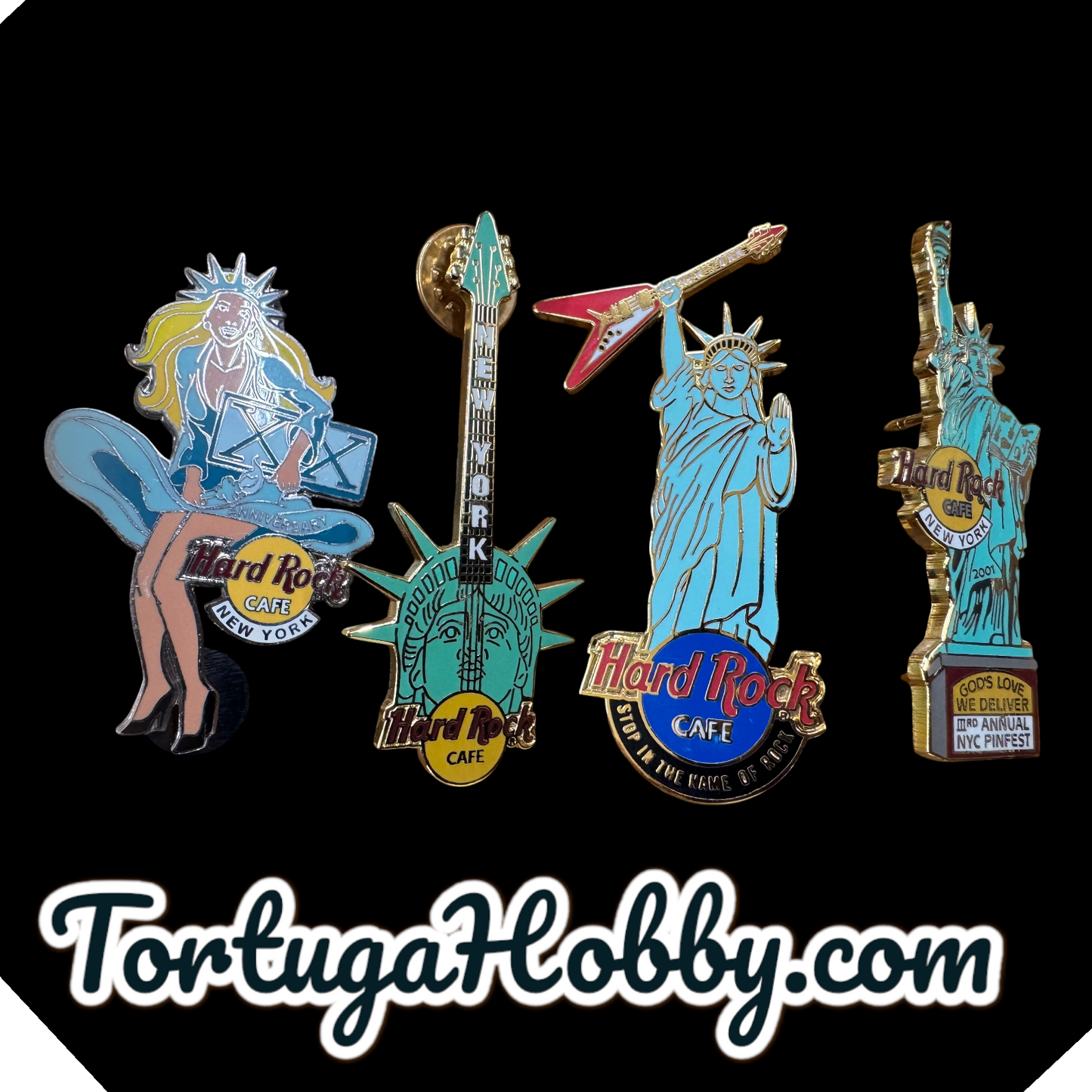 Lot Of 3 Hard Rock Cafe - New York - 2 Are Very Limited Edition