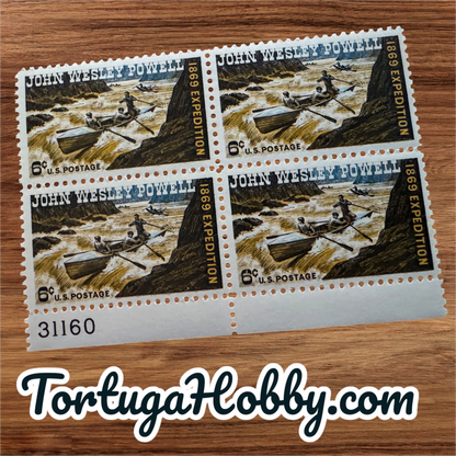 1969 - 6-cent - John Wesley Scott - Scott #1374 - Includes 4 Stamps