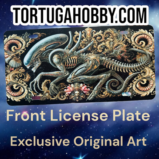 Plates - XenoMorph Exclusive Art - Front License Plate - Vanity Plate - Original, Exclusive Artwork