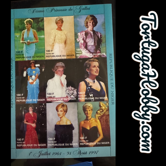 1997 - Souvenir Postage Stamp Sheet Issued By Republic Of Niger - Princess Diana