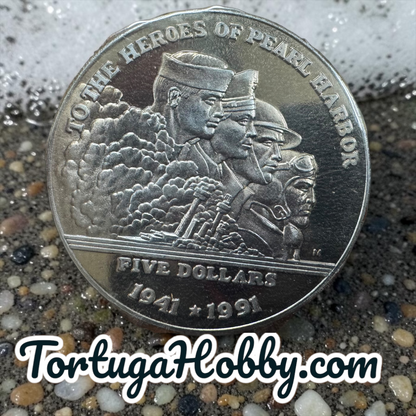 1992 Marshall Islands - Reaching For The New World - $5 Coin