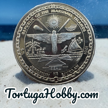 1992 Marshall Islands - Reaching For The New World - $5 Coin