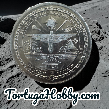 1989 Marshall Islands - Apollo Moon Landing - $5 Coin