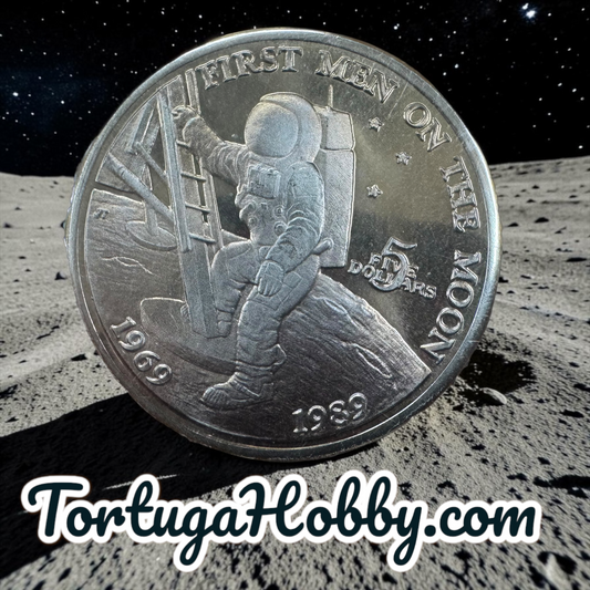 1989 Marshall Islands - Apollo Moon Landing - $5 Coin