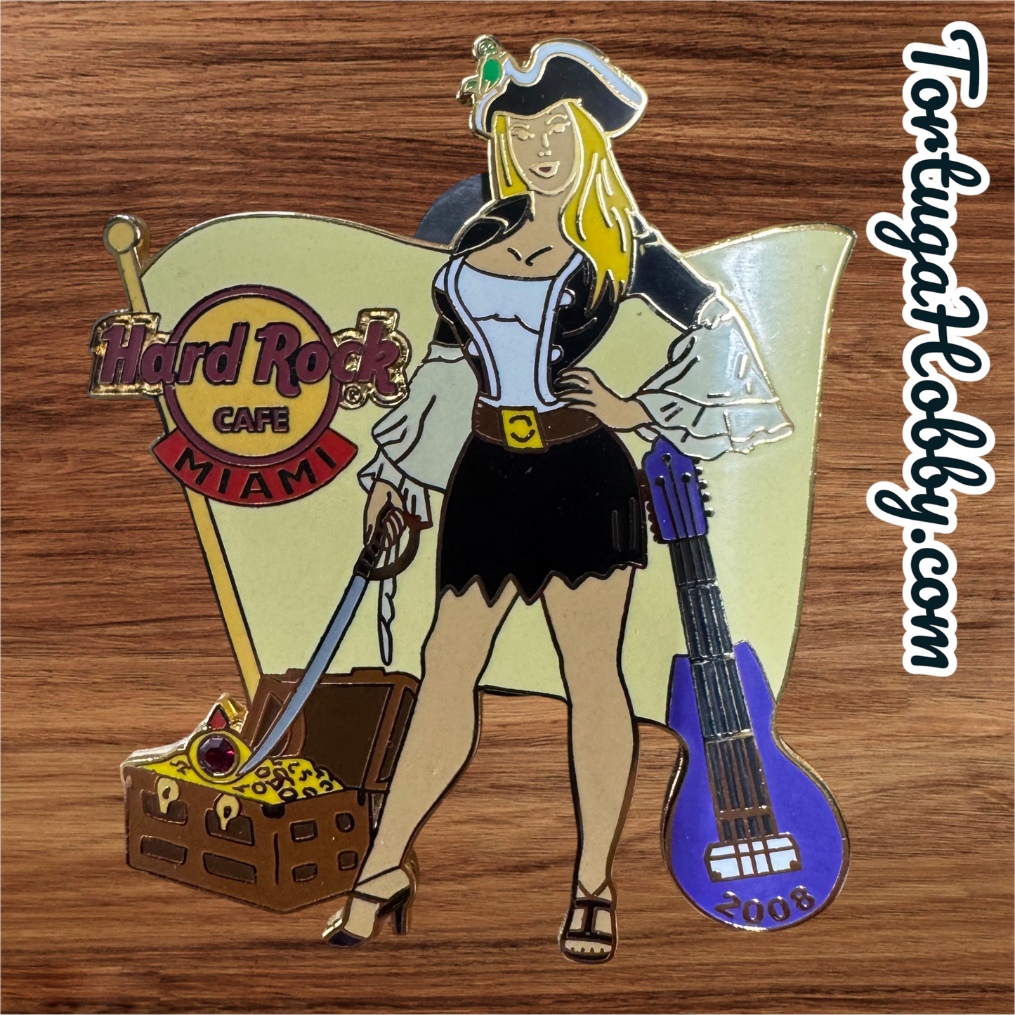 2008 - Vintage Hard Rock Cafe - Miami - Pirate Lady - Limited Edition 1 Of 300