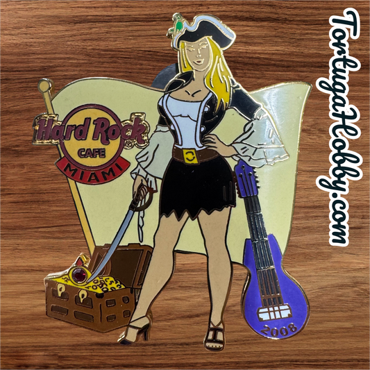 2008 - Vintage Hard Rock Cafe - Miami - Pirate Lady - Limited Edition 1 Of 300