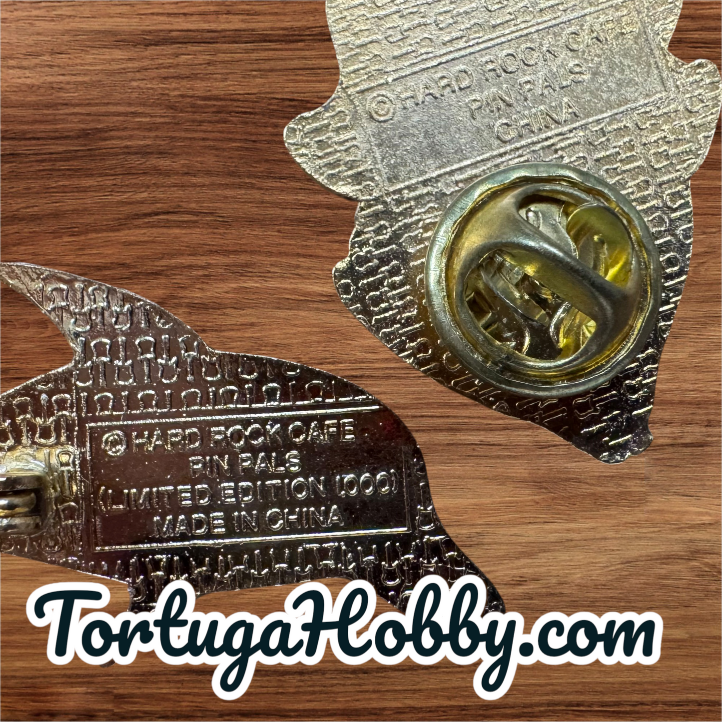 1999 - Vintage Hard Rock Cafe - Miami - Fish Guitar 2 Pin Set - Limited Edition