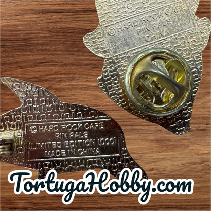 1999 - Vintage Hard Rock Cafe - Miami - Fish Guitar 2 Pin Set - Limited Edition