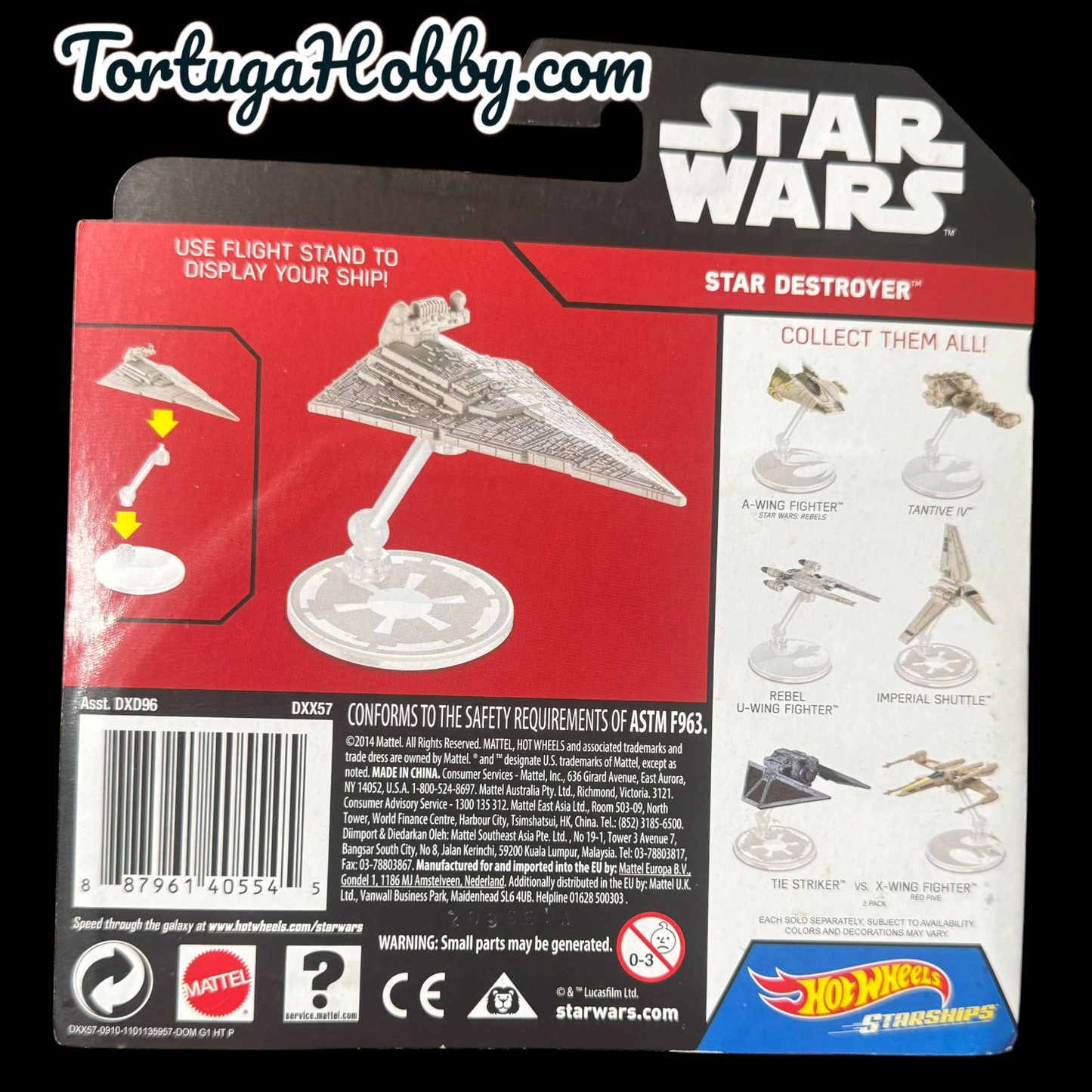 2016 - Hot Wheels Star Wars Starships - Star Destroyer  w/Flight Stand