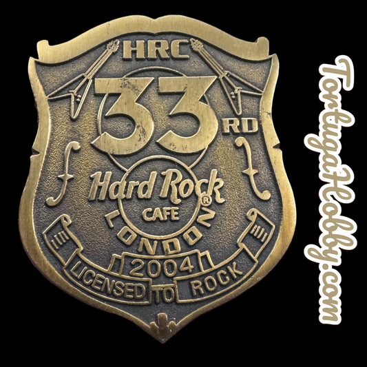 2004 - Hard Rock Cafe - London - 33rd Anniversary Badge - LE Of Just 800