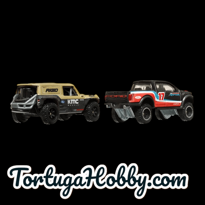 2025 - Hot Wheels Premium Car Culture 2-Pack Ford Bronco R & '17 Ford F-150 Raptor