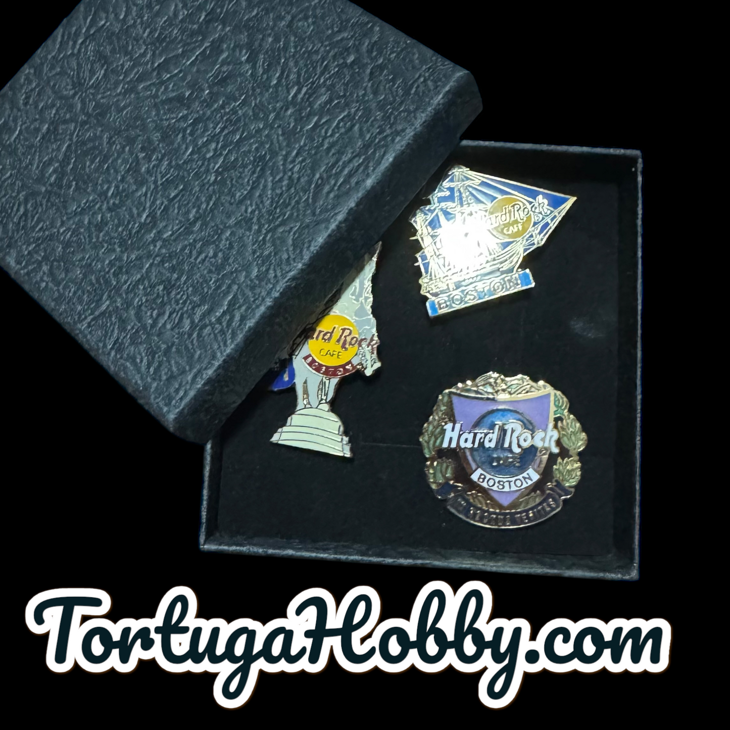2001 - Hard Rock Cafe - Boston -  3 Pin Collection