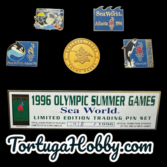 1996 - Anheuser Busch - Sea World -  Atlanta Olympics - 5 Pin Collection