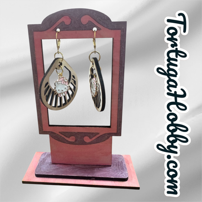 Hello Kitty Pink Bows Wooden Earrings